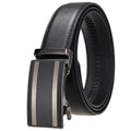 LY36-25629-1 Factory Custom Men's Automatic Buckle Second Layer Cow Leather Belts for Man Wholesale Price Ratchet Male