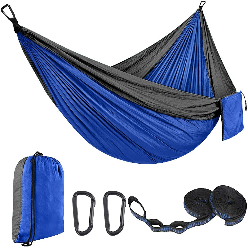 Light Weight Easy Carry Outdoor Sleeping Camping Hammock 210T Nylon Material Size 270*140cm Hammock
