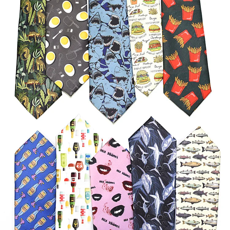 New Design so Beautiful Amazom Neck Ties Hot Sell Wedding Printed Retro Necktie Casual Mens Party Polyester Ties