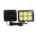 Howlighting Cheap Price Outdoor Solar Powered LED Garden Lamp Battery Included 120 Core COB Waterproof Motion Sensor Wall Lights