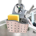 Kitchen TPR Drain Basket Over Sink Caddy Storage Shelf Organizer Sponge Drain Holder Kitchen Sink Drain Basket