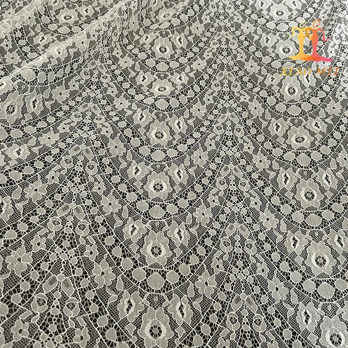 High- End Fancy French Scalloped Bridal Tulle Lace Fabric XM-FL0135