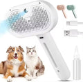 New Pet Steam Brush 3 in 1 Steamy Pet Hair Removal Comb Bath Brush Self Cleaning  Hair Removal Cat Dog Grooming Brush  Products
