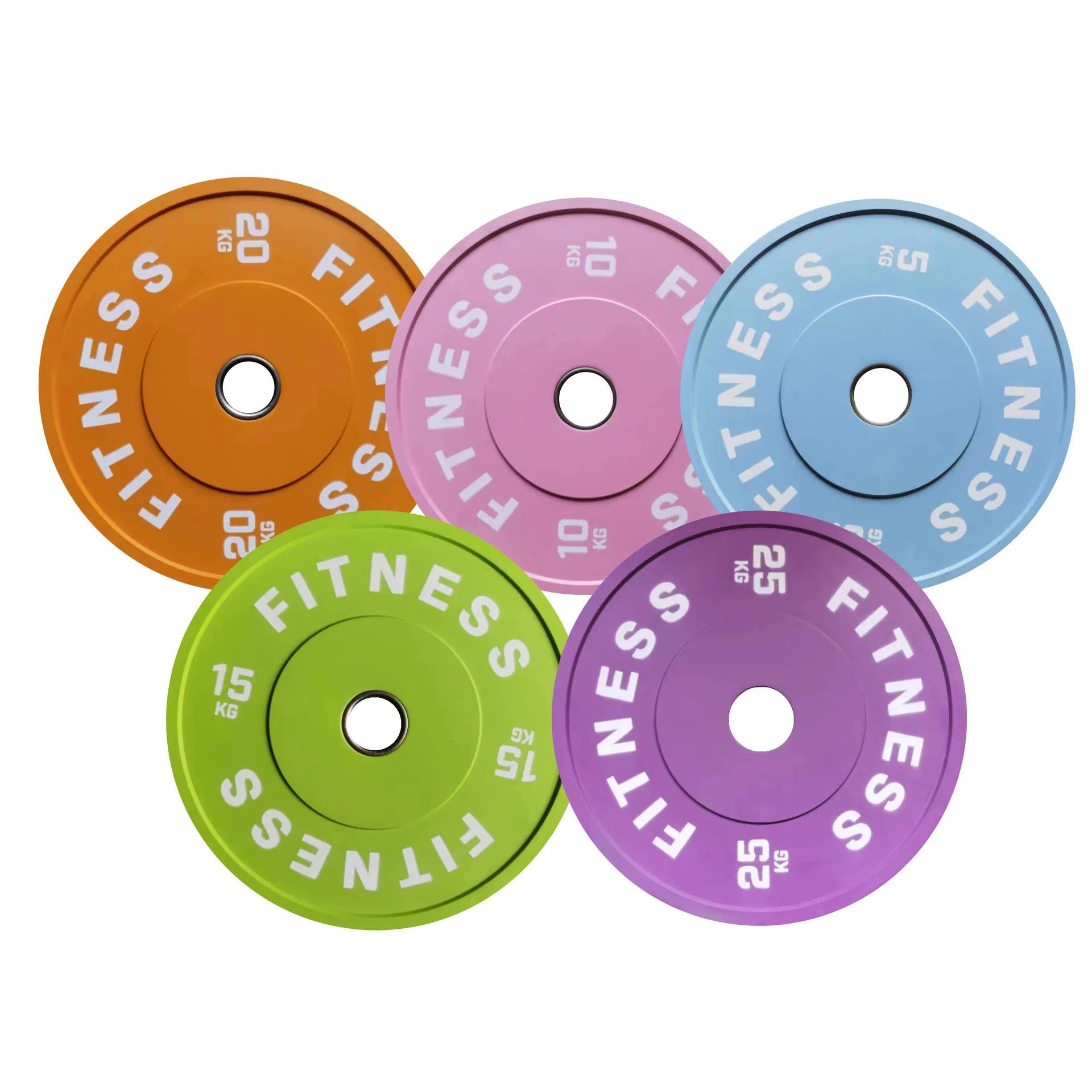 Sports Fitness All Rubber Competition Bumper Plates 1.25-25kg Custom Color