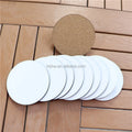 Wholesale Printable Custom Round 6inches  Blank Wooden Sublimation MDF Cork Coasters