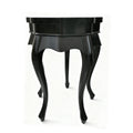Neoclassical Elegant Curved Leg Round End Table