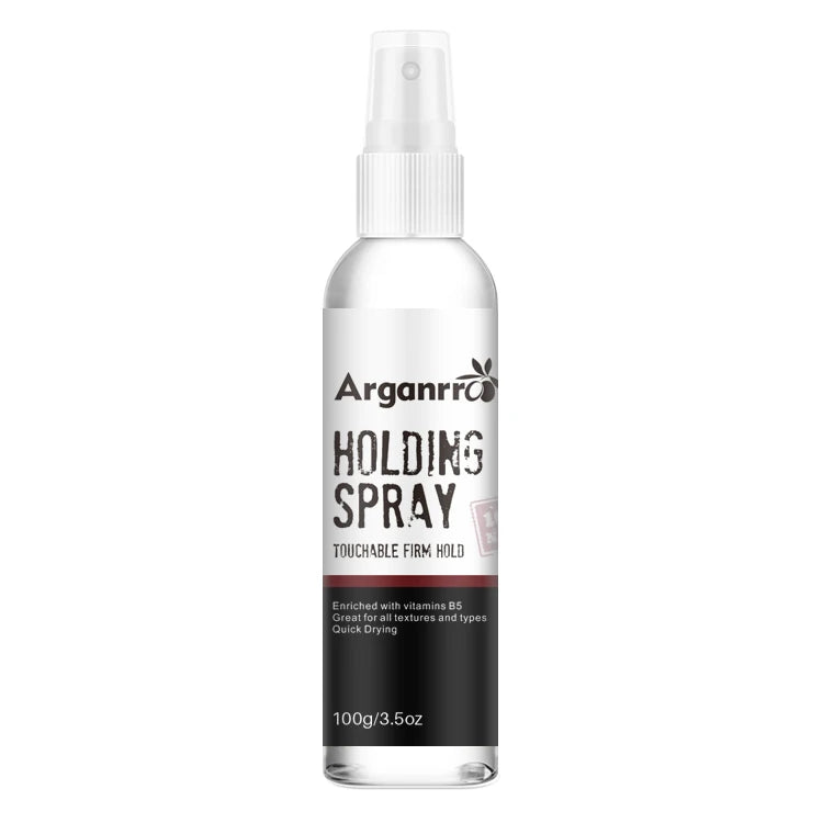 Custom Barber Lace Hair Styling Products Private Label Silkening Mist Fiber Strong Hold Hair Spray Holding Spray