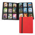 Trading Card Binder Game PU Leather Side Loading MTG TCG YuGiOh Elastic Strip Binder Collector Album Folder Card Binder 9 Pocket