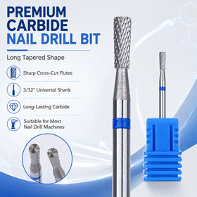 Yaqin High Quality Top Ranking Professional Safety Cuticle Clean Sharp Upgrade Pear Shape Carbide Nail Drill Bit