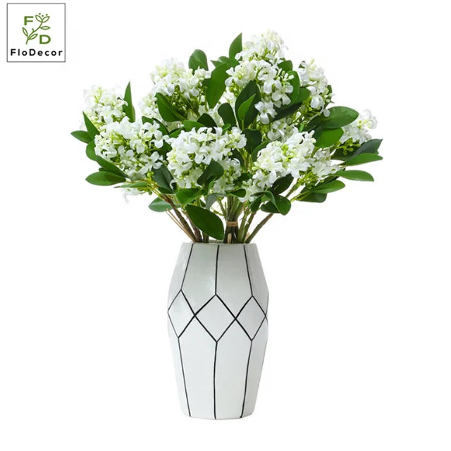 Hot Sale Artificial Silk Thyme Flower for Home Party Wedding Bridal Bouquet Decoration Thymus Floral Design