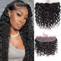 Wholesale Glueless Ear to Ear 13*4 Lace Closure Pre-Cut Plucked 13x4/13x6 Water Wave Curly Wave Straight HD Front Human Hair