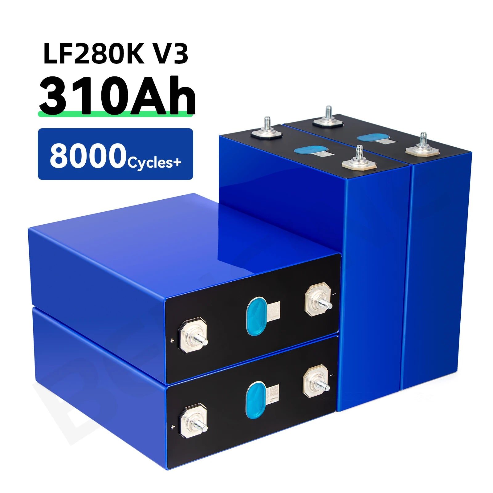 V3 Lf280k Grade a Original Qr Code 3.2V 280Ah Prismatic Cell 8000 Cycles Lifepo4 280Ah for 48V Lifepo4 Solar System