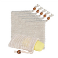 Wholesale Soap Exfoliating Bag Pouch Natural Soap Saver Sisal Mesh Bag Bar Soap Bag with Drawstring
