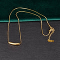 Female Simple Stainless Steel Long Necklace Ins Cold Wind Snake Bone Chain Wild Personality Gold Pendant Fashionable Necklaces