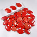 Hongzhuo Hot Selling Healing Products Red Jasper Crystal Oval Palm Stone for Decoration