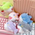 2025 Factory Promotion Little Whale Doll Key Ring Pendant Woven Marine Animal Plush Key Chain with Pig Pattern