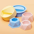 Candle Jar Container Mould Flower Pot Resin Holder Candle Mold Wax Making Mold Silicone