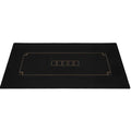 Luxury 1.8M Waterproof Professional Foldable Poker Table Mat with Natural Rubber & Cloth Casino-Grade Quality