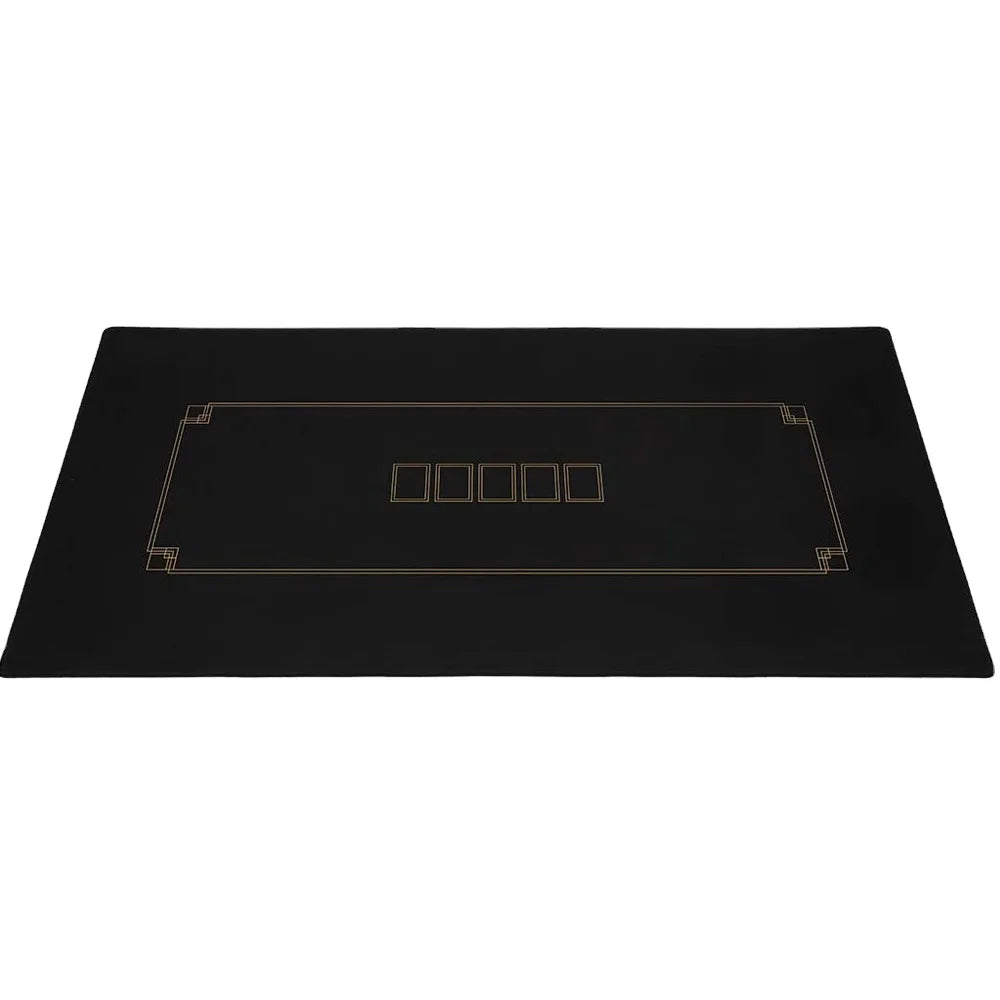 Luxury 1.8M Waterproof Professional Foldable Poker Table Mat with Natural Rubber & Cloth Casino-Grade Quality
