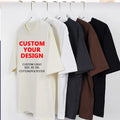 Heavyweight Washed Vintage Custom Printing Logo Plain Oversized T Shirt for Men
