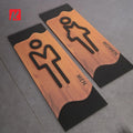 Acrylic Restroom Washroom Toilet Door Sign Self-Adhesive WC Men Women Bathroom Sign Plate