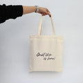 Eco-friendly Natural Cotton Canvas Beige Tote Bag with logo Printing for Shopping Packaging Shoulder Tote Bags