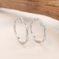Wholesale Popular Design Wedding Finger Rings Twisted 925 Sterling Silver Bezel Setting Couple Rings
