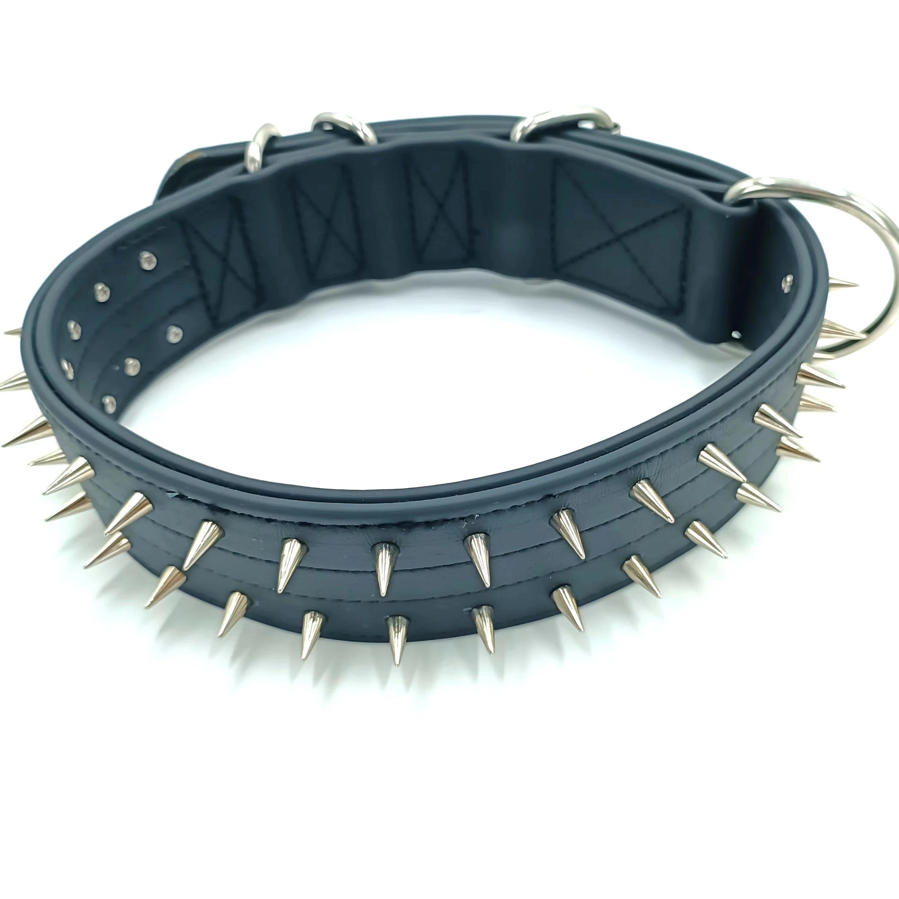 Luxury Elegant Iron Rivet High Quality Anti-bite Training Personalized Pet Dog Collar