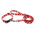Customizable Cute Print Pattern Dog Collar Leash Set Breakaway PP Material Soft Comfortable Nylon Webbing Polyester Supplies