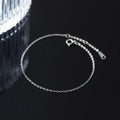 Fashion Summer Hand Jewelry 925 Sterling Silver Simple Link Chain Bracelets for Women Fine Jewelry