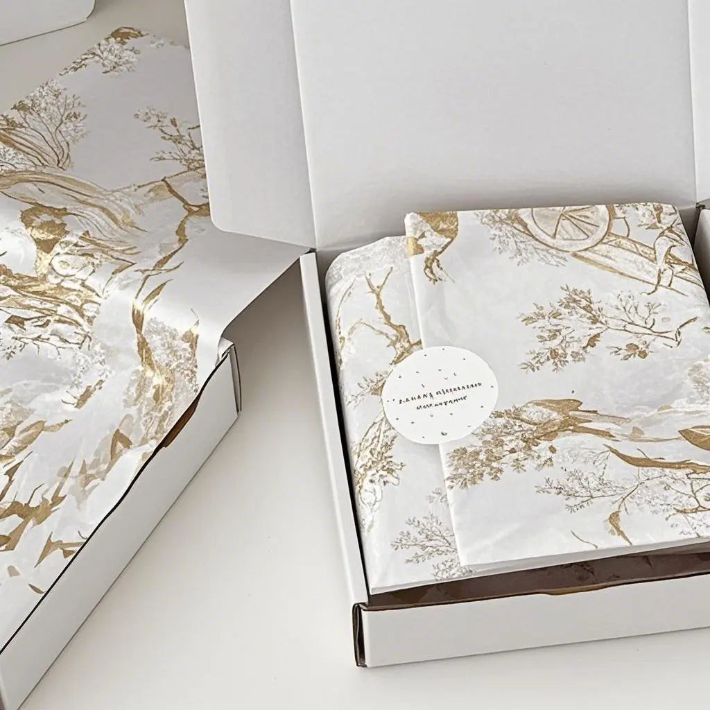 Glitter Tissue Paper with Custom Logo for Sparkling Apparel Presentation