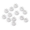Diameter 10mm with Hole Stainless Steel Flower Spacer Beads Accessories for Jewelry Making Findings