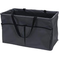 Large Grey Krush Canvas Utility Tote with Pockets Household Essentials Reusable Grocery Shopping Bag