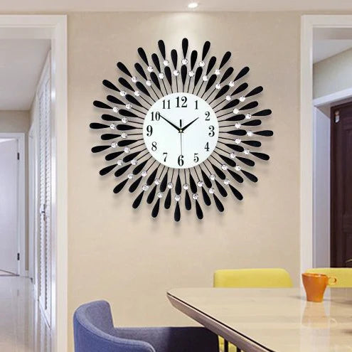 68cm Sun Large Cheap Novel Design Luxury Wall Clocks Hanging Large Metal Frame Watch for Home Decor Wholesale Dropshipping DDP