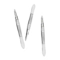 Eyelash Curler Stainless Steel Needle Nosed Cosmetic Tweezers Eyebrow Tweezer Clip for Eyebrow Trimming Face Hair Removal Tools