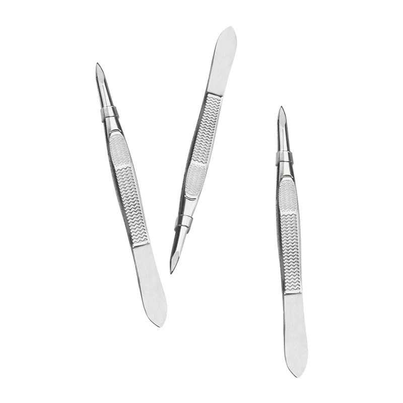 Eyelash Curler Stainless Steel Needle Nosed Cosmetic Tweezers Eyebrow Tweezer Clip for Eyebrow Trimming Face Hair Removal Tools