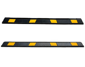 165cm / 183cm Heavy Rubber Reflective Car Stopper REFLECTIVE Speed Bump Packing Lot Wheel Stopper Ramp