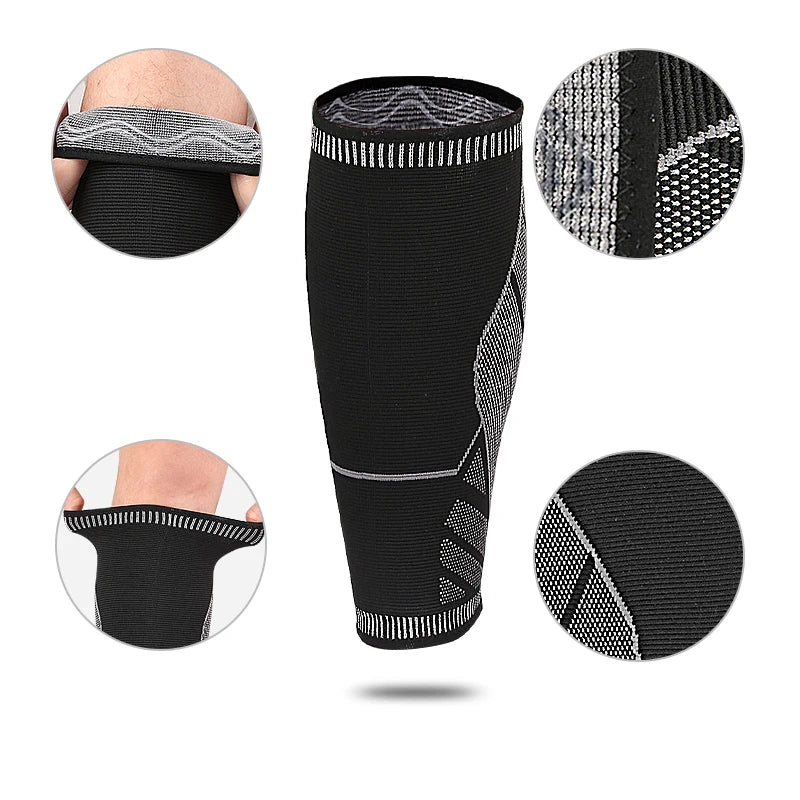 Youth Men Football Leg Sleeves Socks  High Elastic Calf Support Compression Leg Sleeve Leg Protectors Compression Calf Sleeves