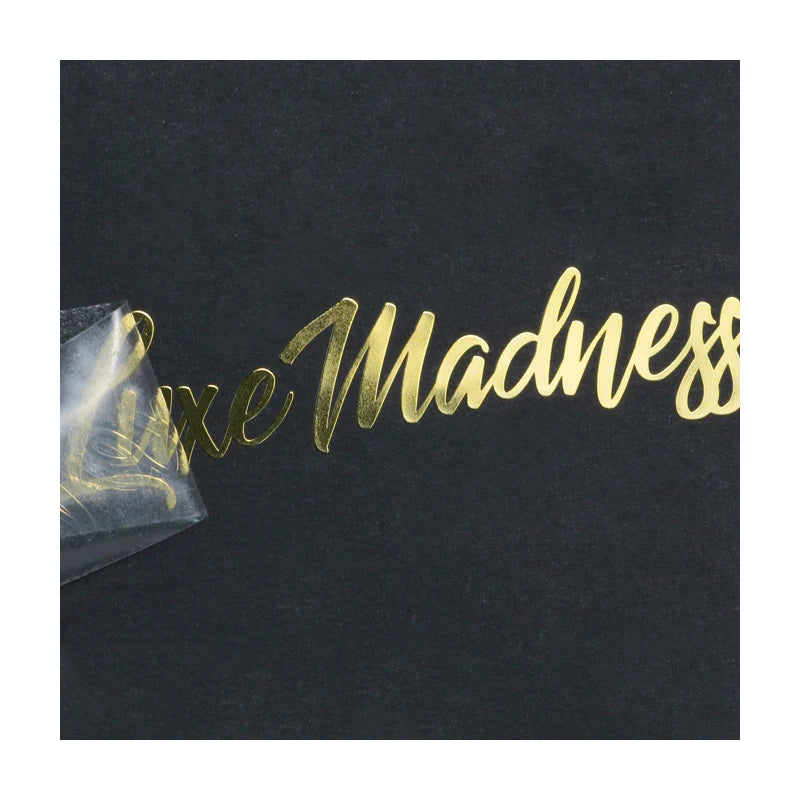Luxury Metal Separation Transfer Stickers Customized logo Trademark Stickers Waterproof Bulk Customization