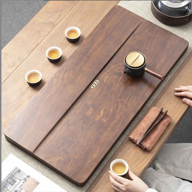 LEXDO WTT-2087 Solid Wood Home Office Asian Zen Style Simple Portable Coffee & Tea Sets 10 Pcs