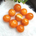 Wholesale Natural Polished Healing Gem Stones Ball Yellow Calcite Stone Sphere for Gift Decoration Feng Shui