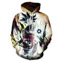 Oversized Windproof Anti-Shrink Hip Hop Hoodie for Men Custom Logo Tye Dye Graphic Plus Size Knitted Cartoon Pattern