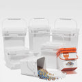 Factory Wholesale 5L Recyclable Food Grade Plastic Square Bucket with Lids and Handle for Scent Beads Storage Buckets