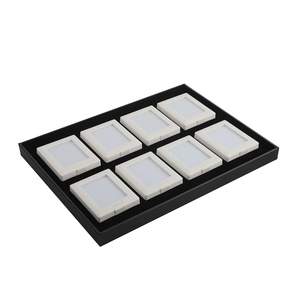 DiKaiTools GemTrue Brand DK21624N-8 Loose Diamond Container Showcase Gemstone Display Box with Self-Stand