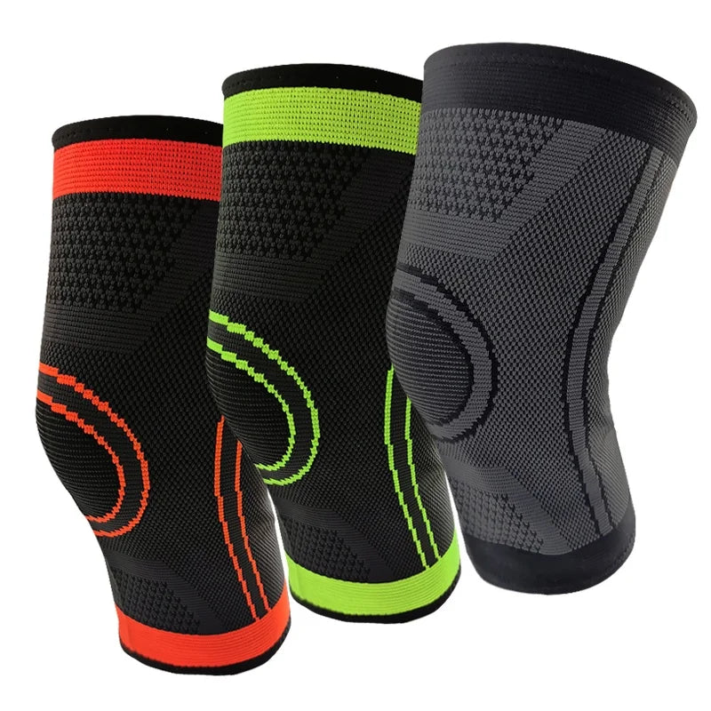 Wholesale Breathable Elastic Protection Nylon & Cotton Knee Compression Support Sports Knee Sleeve Brace Unisex