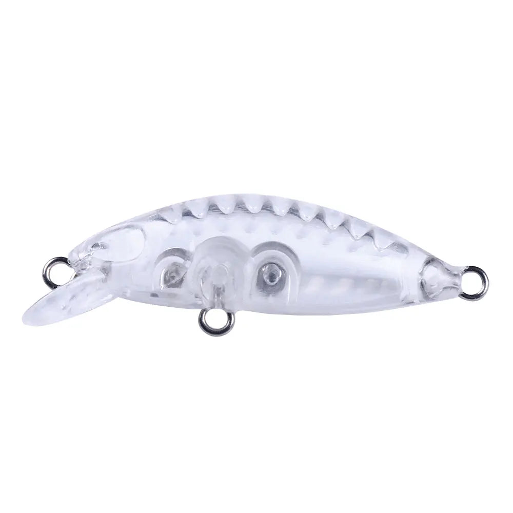Wholesale MI120-0 4cm 1.7g DIY Fishing Bait Unpainted Blank Minnow Fishing Lures