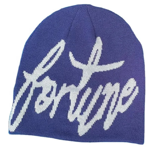 Wholesale Customize All Over Letters Jacquard Knitted Beanies