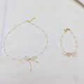Pearl Set Nature Freshwater Pearl Jewelry Set butterfly Knot for Wedding Factory Pricewholesale AAA 5 mm Potato Pearl
