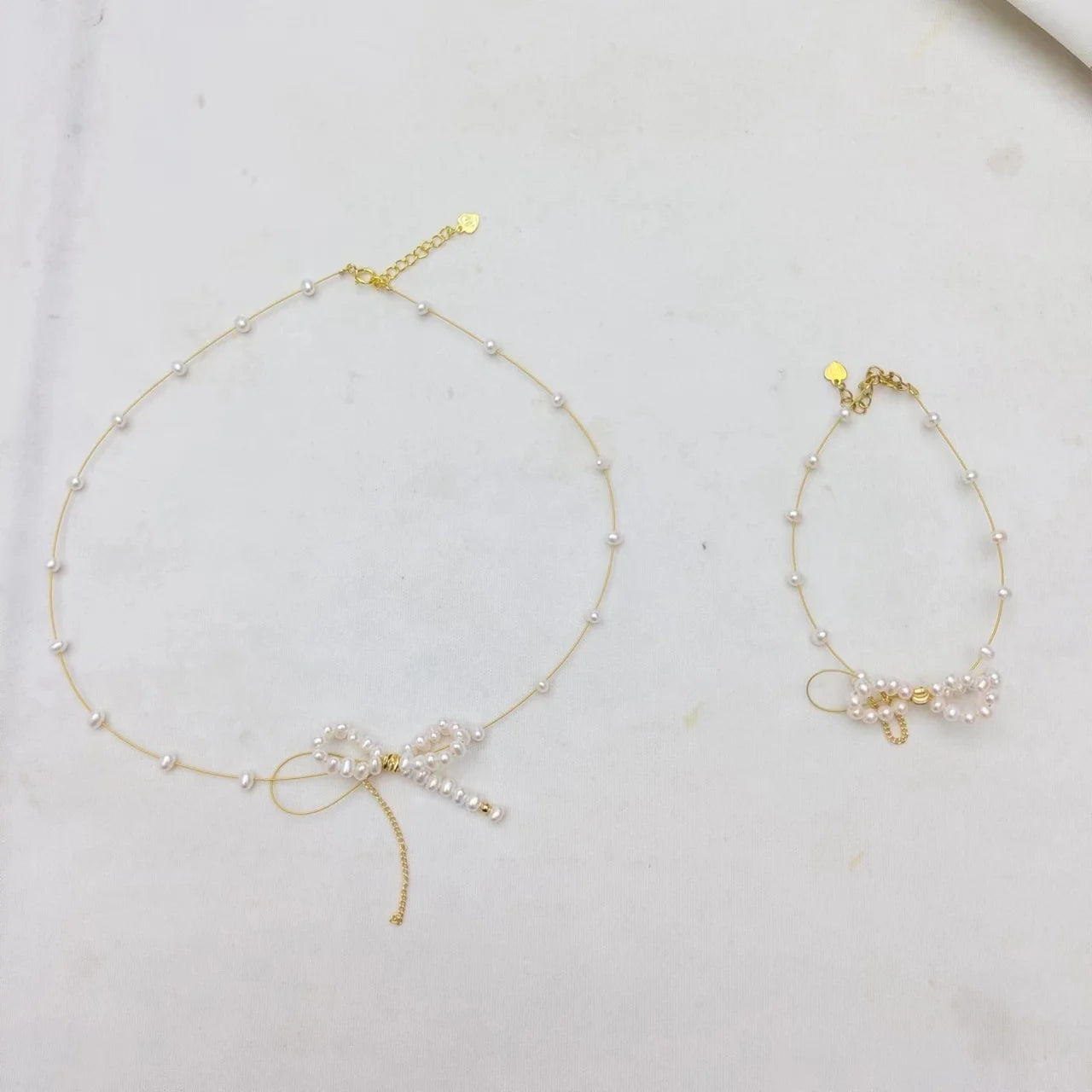 Pearl Set Nature Freshwater Pearl Jewelry Set butterfly Knot for Wedding Factory Pricewholesale AAA 5 mm Potato Pearl