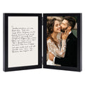 4x6 Double Picture Frame Wooden Hinged Photo Frame on Desktop or Tabletop Graduation Frames